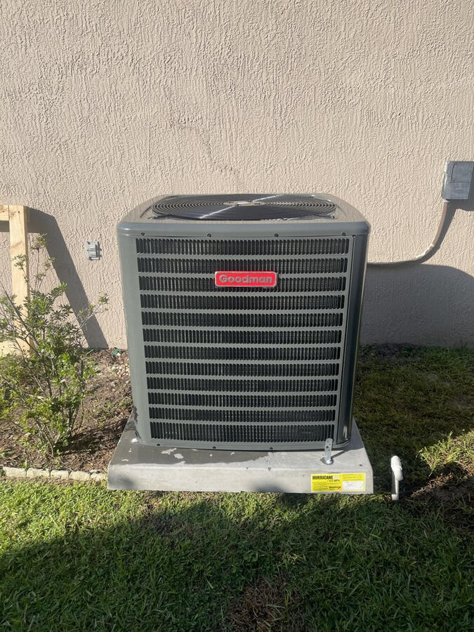 Maximize your home’s cooling potential with a professional single-unit AC installation. This high-efficiency condenser is strategically placed to ensure optimal clearance and airflow, protecting the system from debris and overheating. As your local HVAC ex Maximize your home’s cooling potential with a professional single-unit AC installation. This high-efficiency condenser is strategically placed to ensure optimal clearance and airflow, protecting the system from debris and overheating. As your local HVAC ex